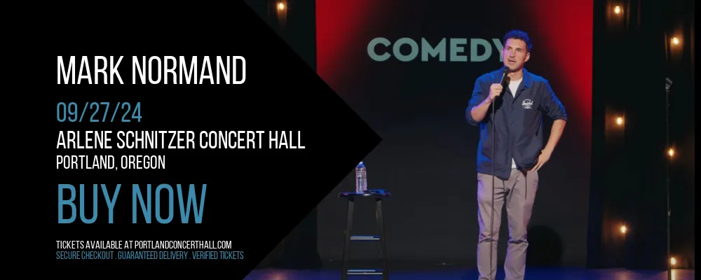 Mark Normand at Arlene Schnitzer Concert Hall